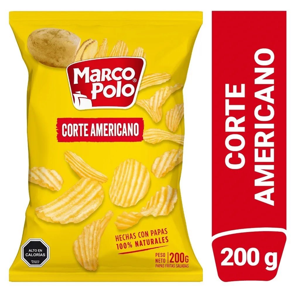 PAPAS FRITAS C/AMERICANO.10*200GRS.MARCO POLO     