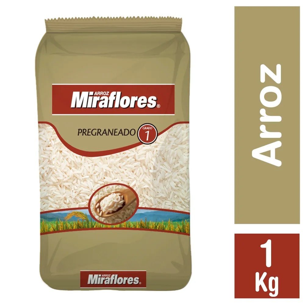 ARROZ MIRAFLORES PREG. G1 LAM.  X1KG.             