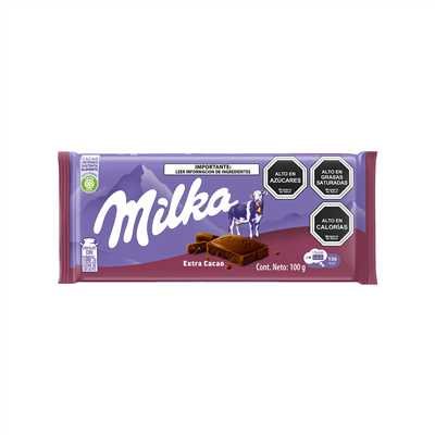 CHOC. TABLETA MILKA EXTRA CACAO  *100 GRS.        