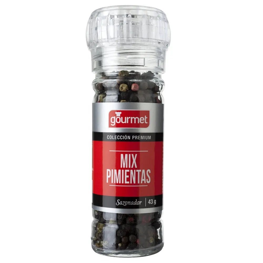 FRASCO MOLINILLO MIX PIMIENTA 43GRS GOURMET       