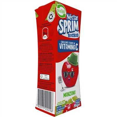 NECTAR SPRIM SLIM MANZANA  8*3*190ML.             