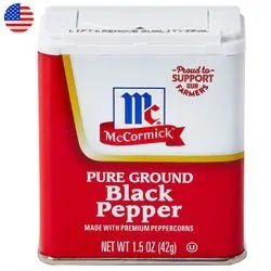 PIMIENTA NEGRA MOL. TARRO *1.5OZ (42GR) MC CORMICK