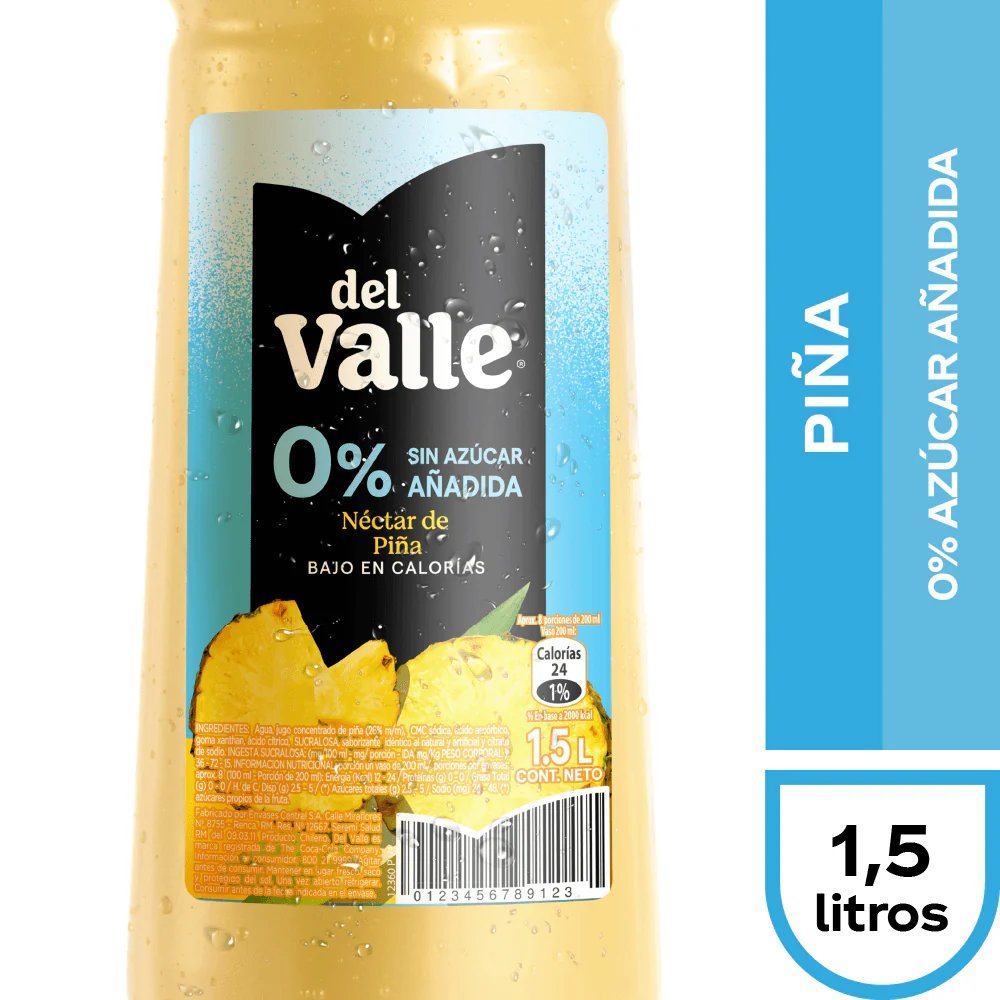 ANDINA PIÑA LIGHT 0% PT 6*1500CC                  