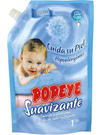 SUAVIZANTE HIPOALERGENICO POPEYE  12*1LT.         