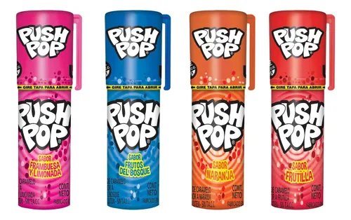 PUSH POP SABORES FRUTALES DP  20*15GRS.           