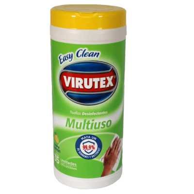 TOALLAS DESINFECTANTES LIMON  MULTIUSO 35U VIRUTEX