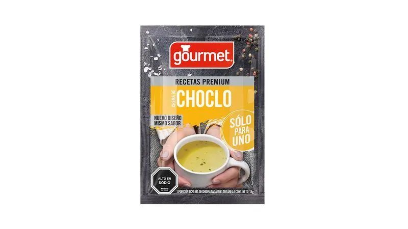CREMA DE CHOCLO 18gr GOURMET SOLO PARA UNO        