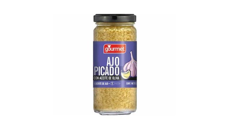 AJO PICADO EN ACEITE OLIVA 227grs GOUrMET         