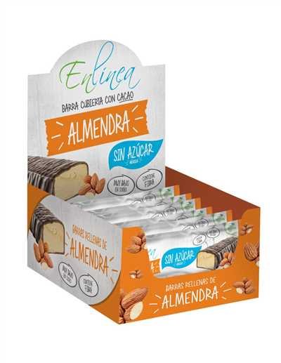 BARRA ALMENDRA BAÑADA EN CACAO 20*34 GR           