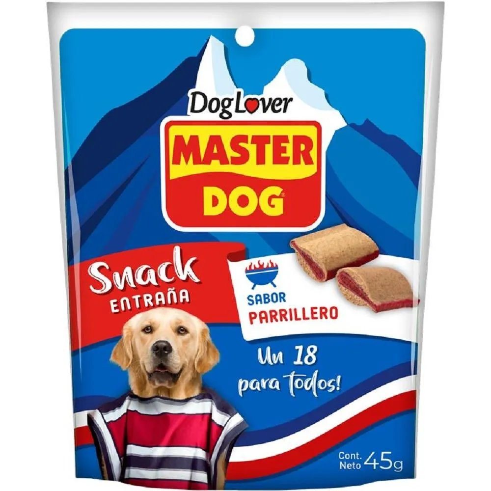 MASTER DOG SNACK ENTRAÑA 10X45 GR                 