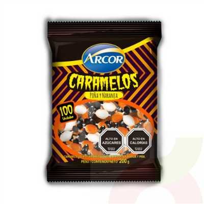 CARAMELO PIÑA Y NARANJA ARCOR *200GR              