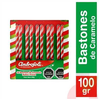 BASTONES NAVIDAD AMBROSOLI 10 UND                 