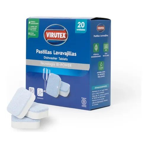 PASTILLAS LAVAVAJILLAS VIRUTEX 20 UND             