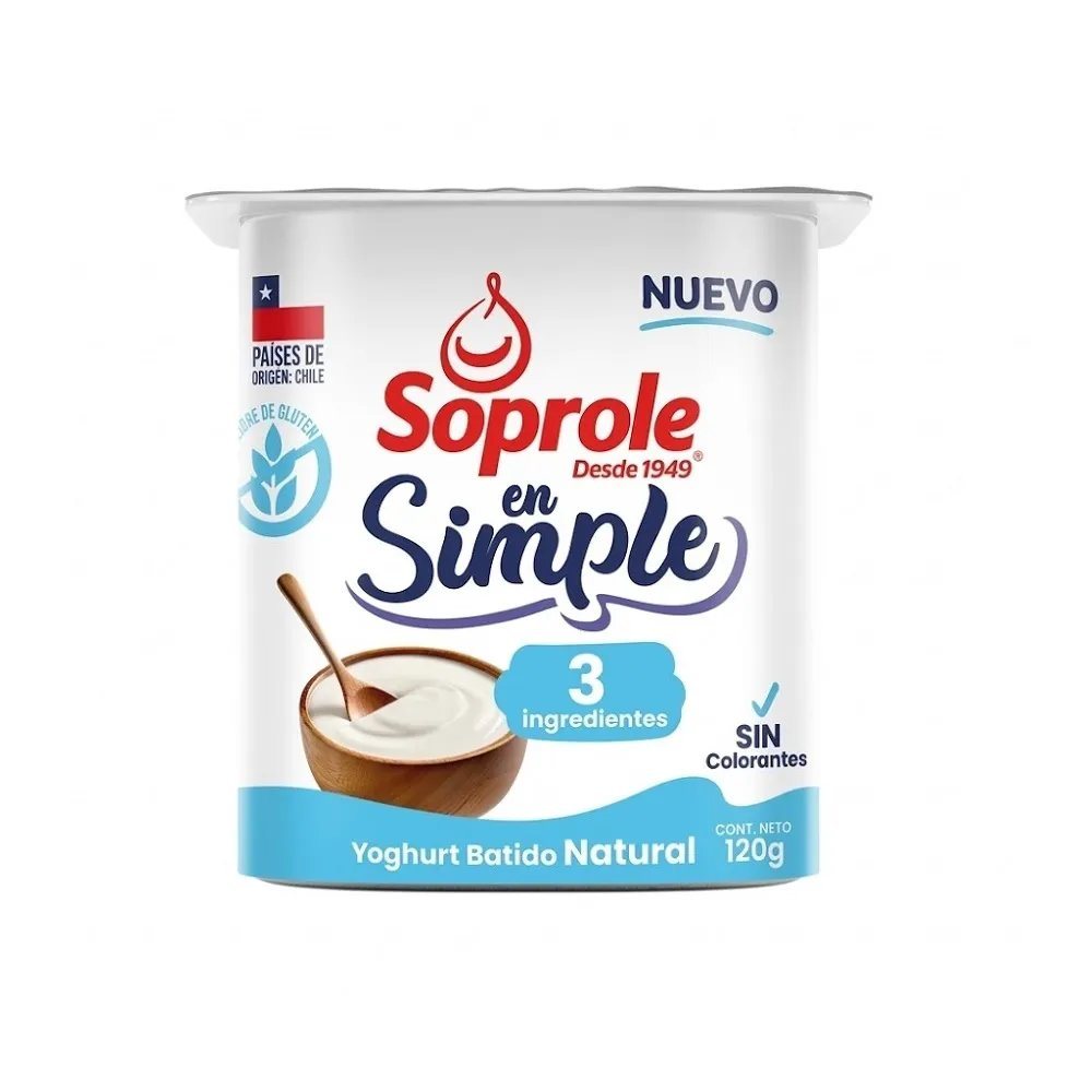 YOGHURT NATURAL 120 GR SOPROLE                    