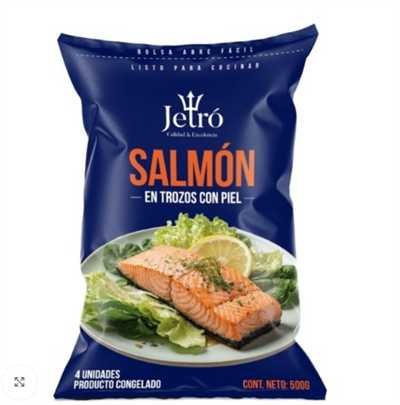 SALMÓN EN TROZO CON PIEL JETRO 500 GR             