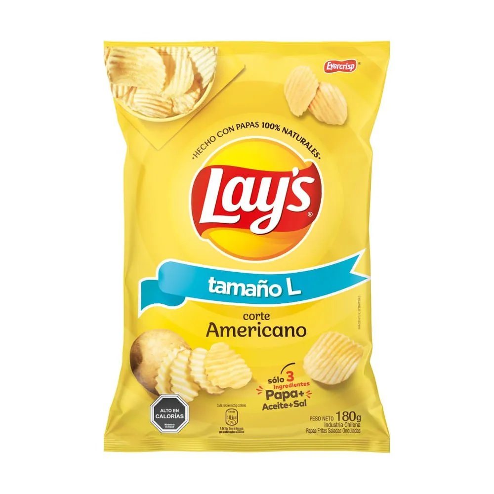 PAPA LAYS T/AMERICANO 180 GRS                     