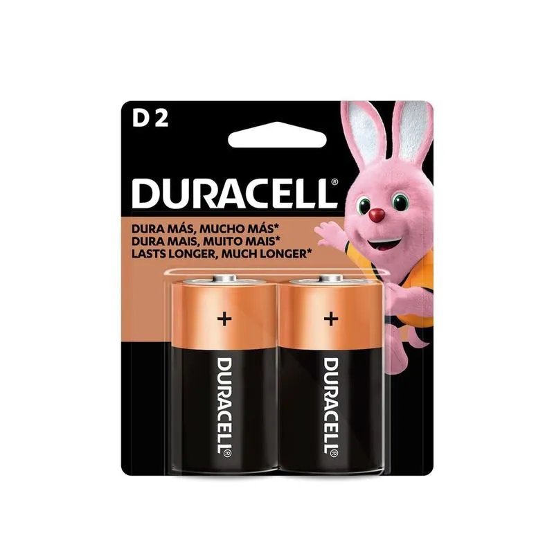 PILA DURACELL D*2UNI (GRANDE)                     