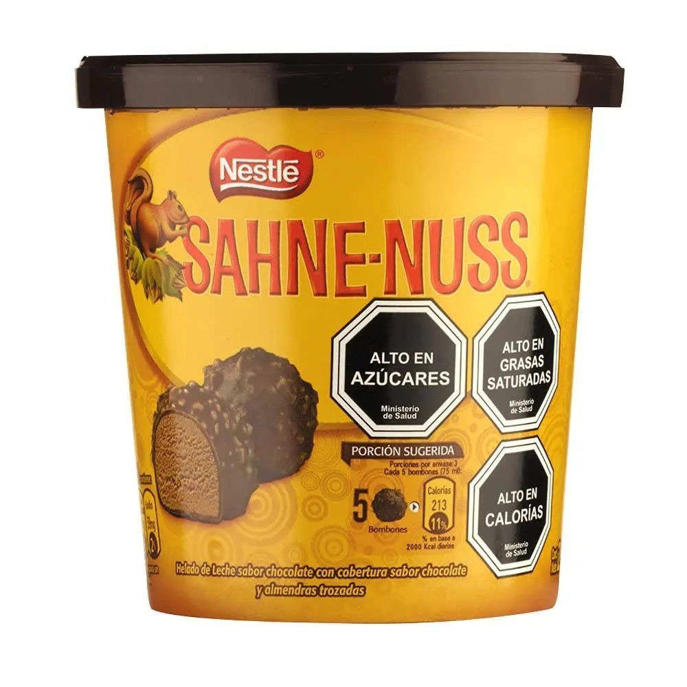 SAHNE NUSS BOMBON HELADO  8*225GRS.               