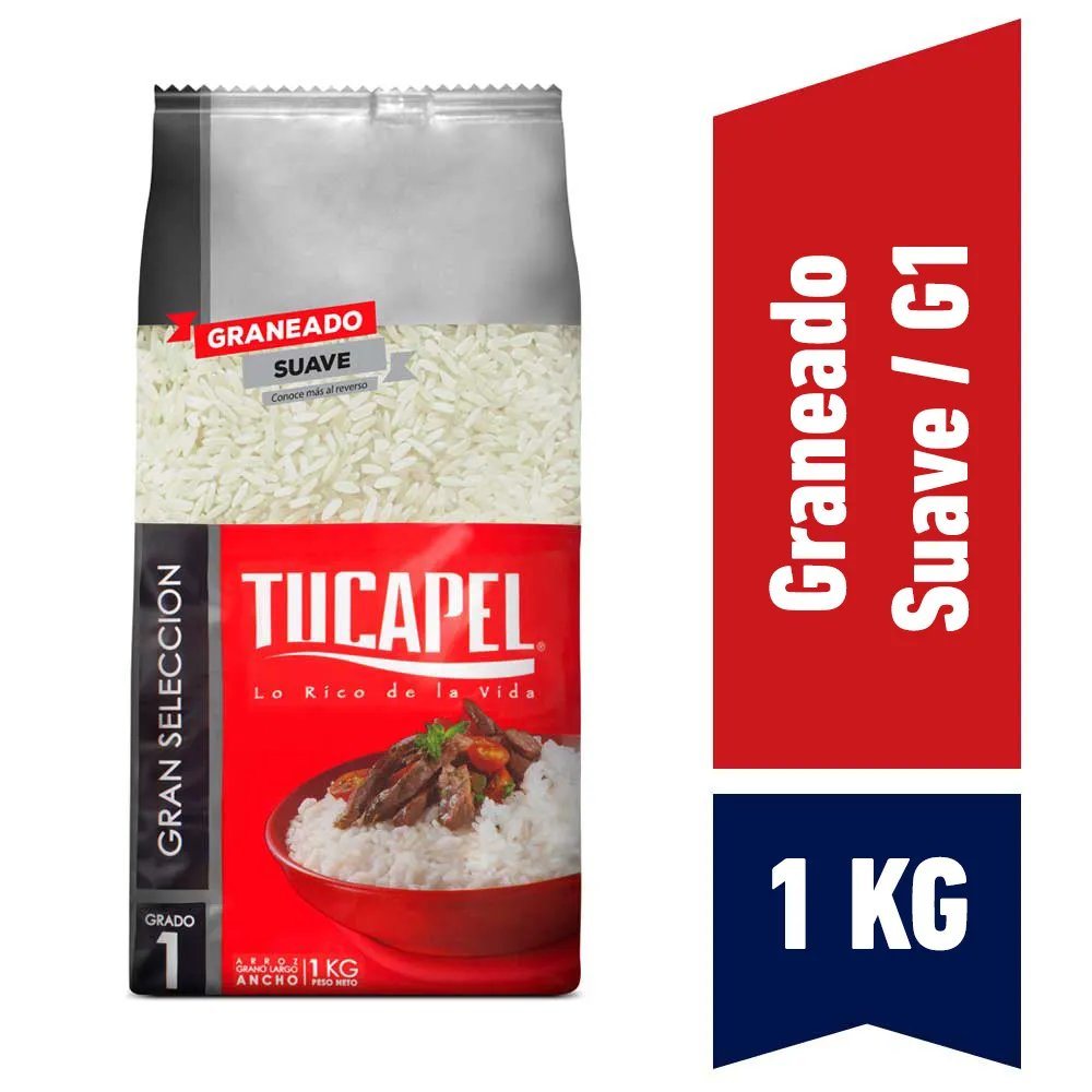 ARROZ GRANEADO LG1 LAM.  *1KG. TUCAPEL            