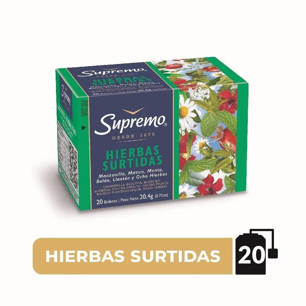 TE HIERBAS SURTIDAS BS 25*20 SUPREMO              