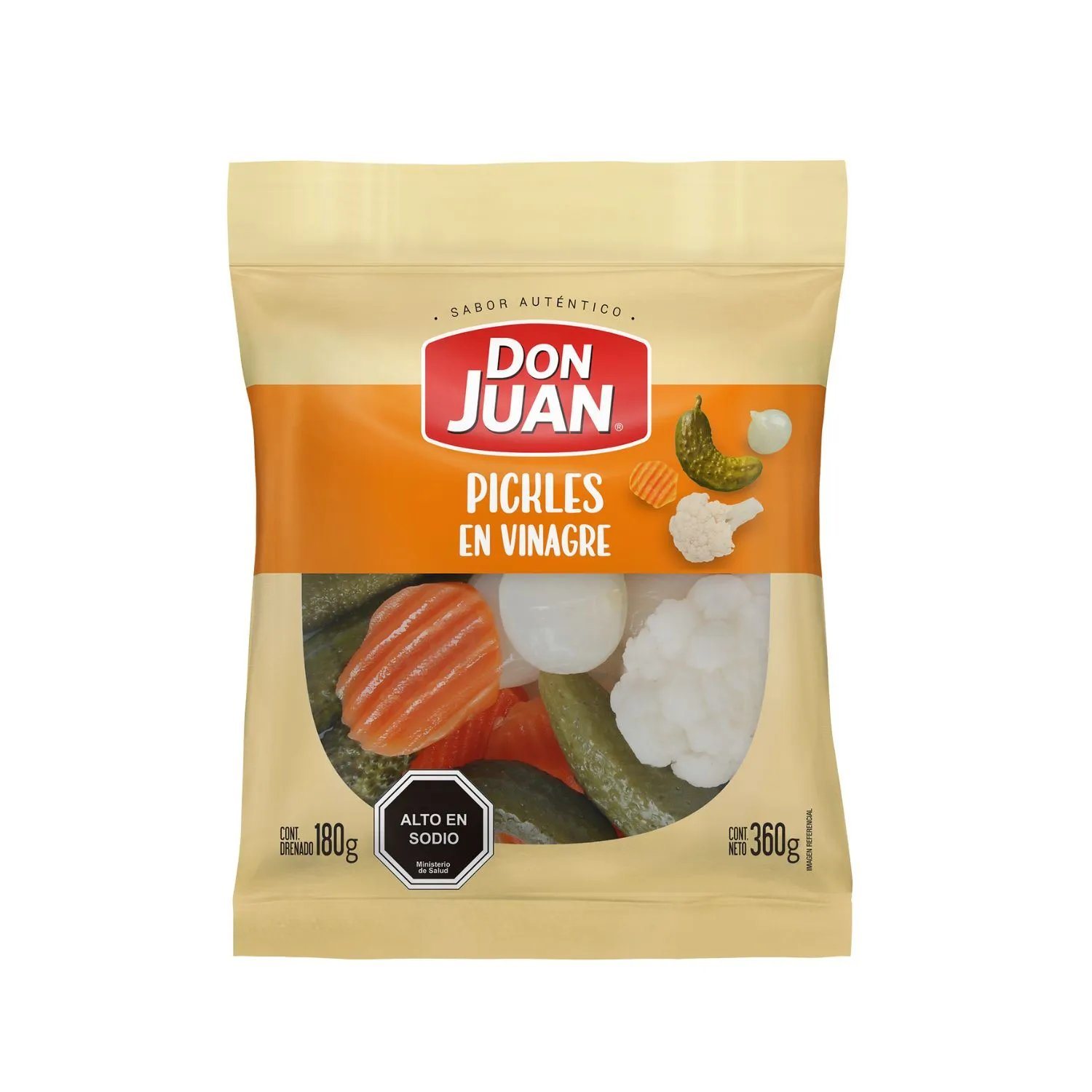 PICKLES SURTIDO BOLSA DJ X180 GRS.                